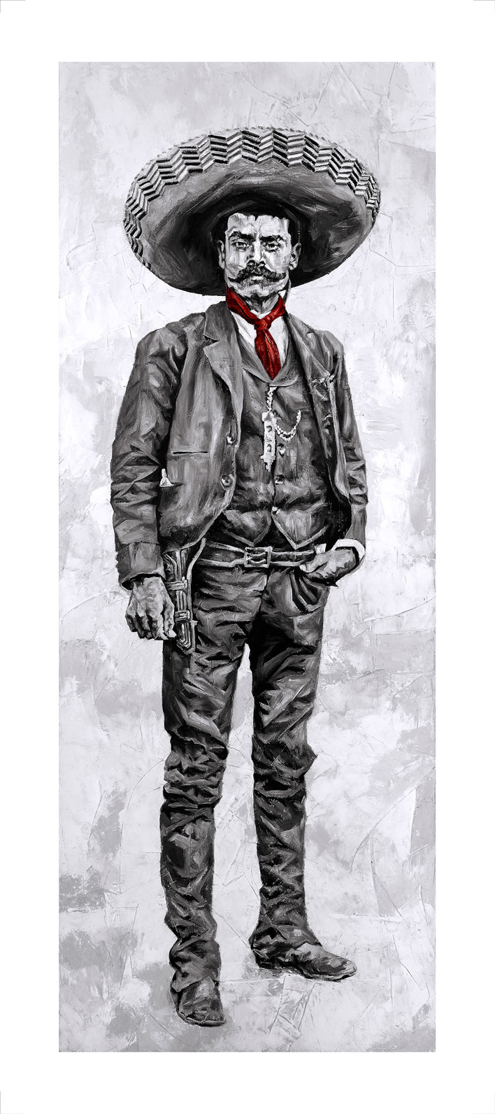 Zapata, corbata roja
